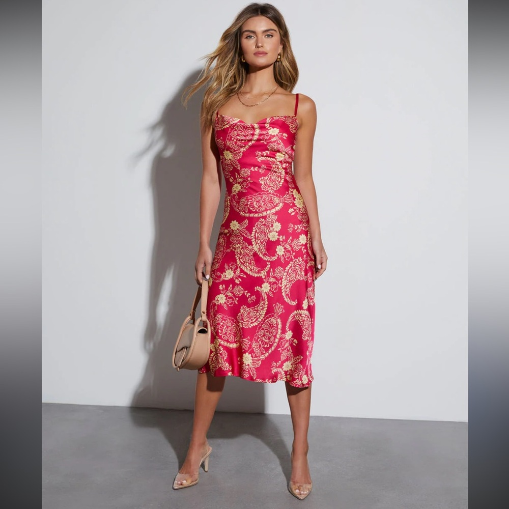 Dress Forum Pink Floral Paisley Sundress